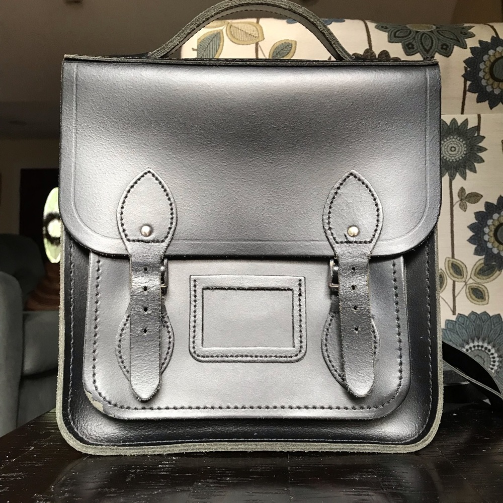 Black  Leather Backpack